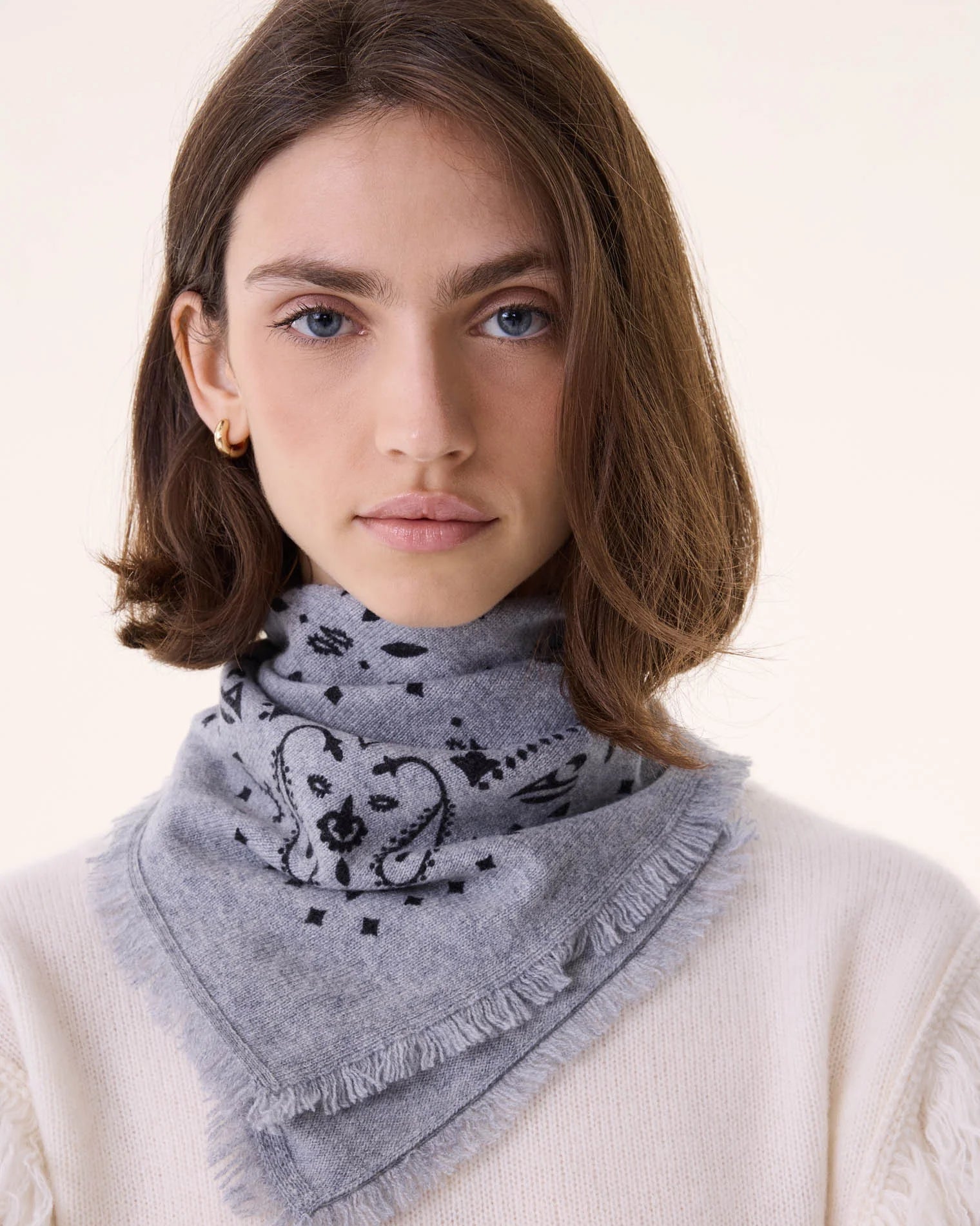 Kujten Bandana Small Marl Gray