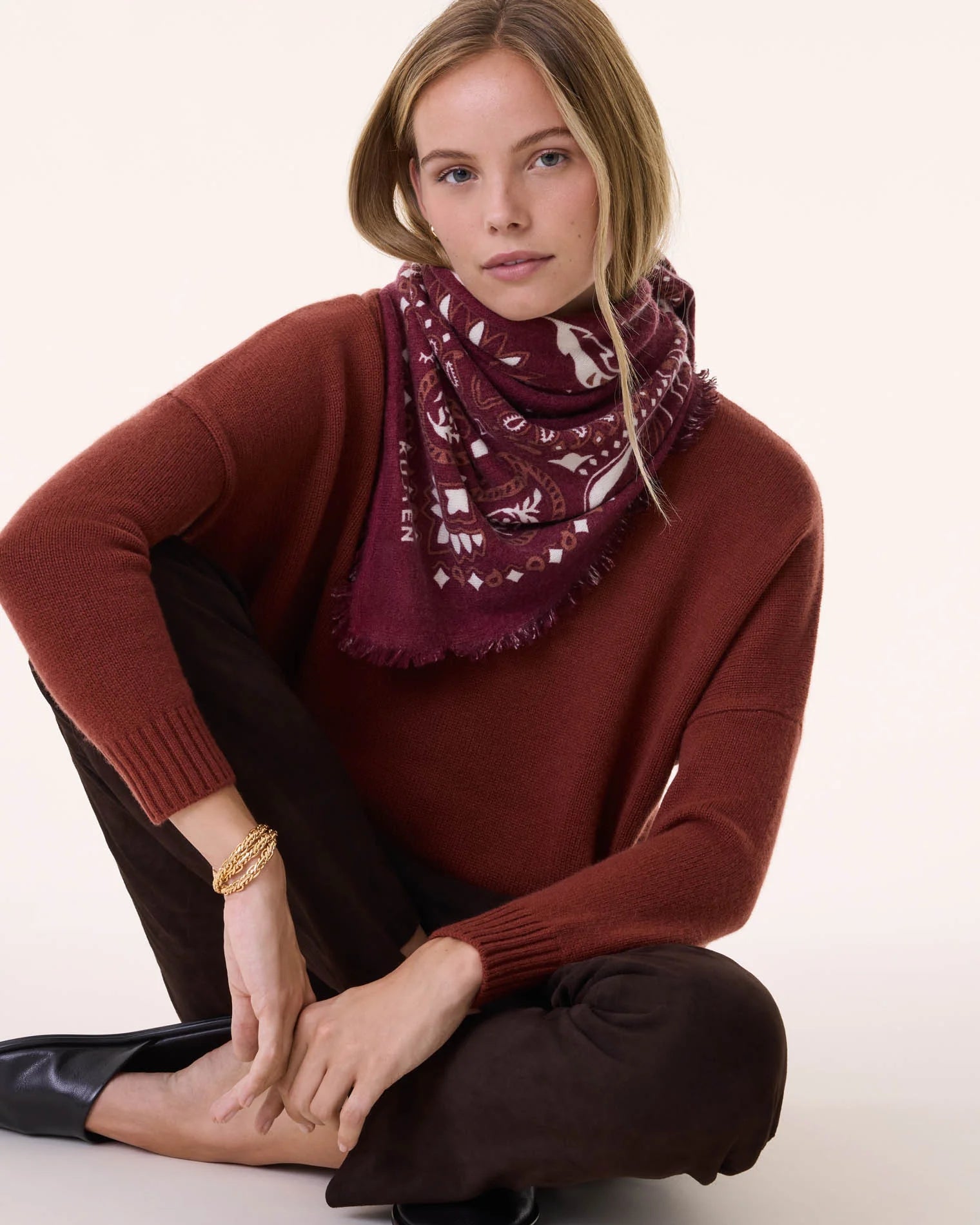 Kujten Bandana Large Bordeaux